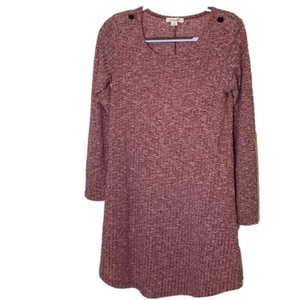 Simply Noelle sweater dress heathered red in color size s/m